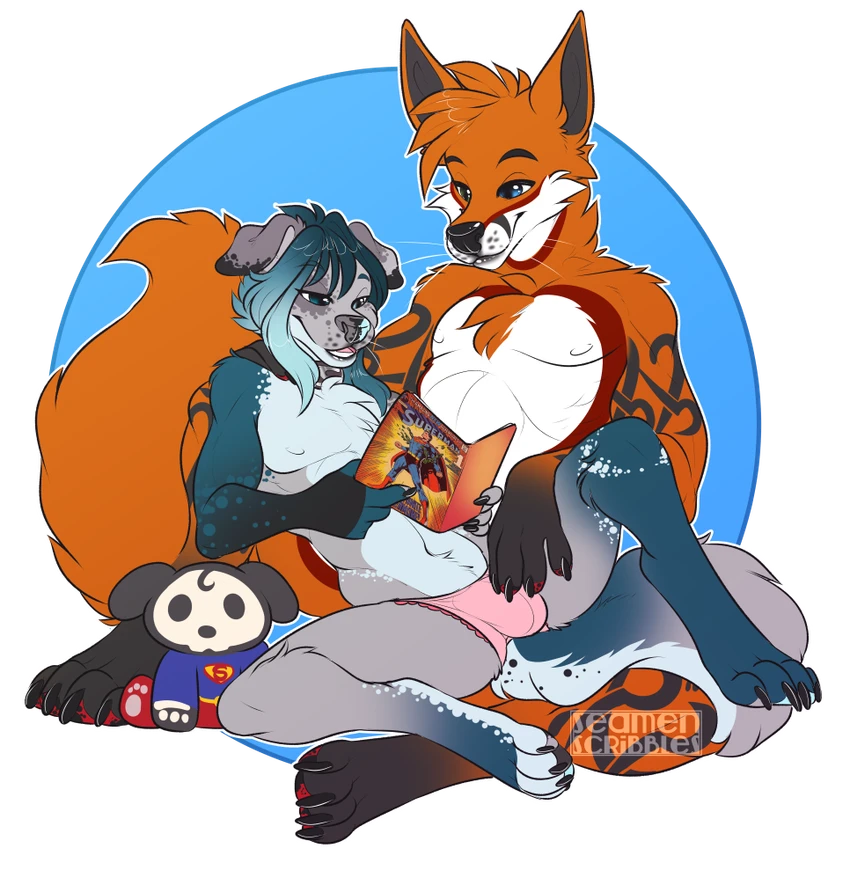 rileymutt and snarlythefox created by seamen