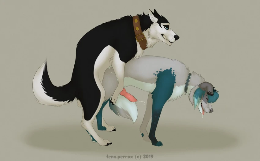 rileymutt and steele (universal studios and etc) created by fenn.perrox