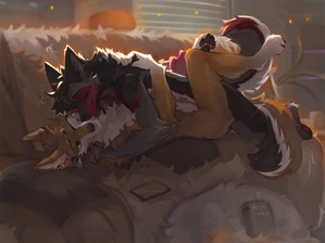 2023 2_males alikars anal anal_penetration animal_penis anthro arms_around_another black_body black_ears black_fur black_hair black_nose black_pawpads black_tail canid canine_genitalia canine_penis cuddling duo erection fox fur gloves_(marking) grey_body grey_fur grey_inner_ear grey_tail hair hi_res inner_ear_fluff licking_another male male/male mammal markings masculine monotone_ears multicolored_body multicolored_fur multicolored_tail multiple_males nude nude_anthro nude_male orange_ears orange_hair orange_tail pawpads paws penetration penile penile_penetration penis_in_ass red_body red_fur red_pawpads red_tail socks_(marking) tail tuft two_tone_body two_tone_fur white_body white_fur white_inner_ear white_tail