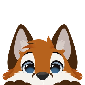 1_male 2020 alpha_channel anthro black_nose blue_eyes brown_body brown_ears brown_fur brown_hair canid feve fox fur furrybot hair headshot_portrait inner_ear_fluff looking_at_viewer male mammal monotone_ears monotone_hair multicolored_body multicolored_fur portrait reaction_image solo transparent_background tuft white_body white_fur