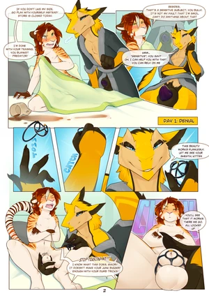 2022 2_males absurd_res animal_genitalia anklav anthro balls bathrobe bathrobe_only bedding beverage black_body black_ears black_fur black_hair black_sheath black_tail blue_eyes blush brown_ears brown_hair brown_tail chastity_cage chastity_device coffee coffee_cup coffee_mug comic complaining container crossed_arms cup dialogue dlw duo english_text felid fondling fondling_balls fully_sheathed fur genitals green_eyes grin hair hi_res highlights_(coloring) male male/male mammal markings masculine monotone_hair mug multicolored_body multicolored_ears multicolored_fur multicolored_hair multicolored_tail multiple_males nude nude_anthro nude_male orange_body orange_fur page_number pantherine penis pink_nose purple_penis romantic romantic_couple sergal sheath sheath_cage shiori_(anklav) sigh speech_bubble spilled_beverage striped_tail tail tail_markings tiger under_covers white_balls white_body white_ears white_fur white_highlights white_sheath white_tail yellow_body yellow_ears yellow_fur yellow_hair yellow_tail