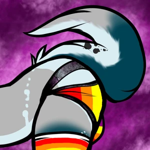 1_male 2015 anthro australian_shepherd blue_body blue_fur blue_tail bottomwear bulge bulge_from_behind canid canis ceilkliendell clothing collaboration curled_tail domestic_dog femboy feminine floppy_ears fur grey_body grey_fur grey_tail legwear male mammal multicolored_body multicolored_fur multicolored_tail panties rileymutt solo tail thigh_highs underwear waitress_(artist) white_body white_fur white_tail
