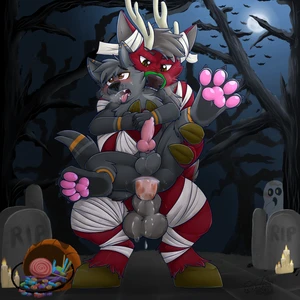 2025 2_males absurd_res ahegao anal anal_penetration animal_genitalia animal_penis anthro anthro/anthro anthro_penetrated anthro_penetrating anthro_penetrating_anthro antlers balls bite black_balls black_body black_ears black_fur black_hair black_sheath black_tail blush canid canine_genitalia canine_penis canis cum cum_drip cum_in_ass cum_inside cum_on_balls cum_on_penis cum_on_sheath deer dripping duo erection fox fur gaokun genital_fluids genitals green_body green_fur hair hi_res hooves horn knot knotted_penis looking_pleasured male male/male male_penetrated male_penetrating male_penetrating_male mammal masculine multiple_males pawpads penetration penile penile_penetration penis penis_in_ass pink_pawpads precum precum_on_penis red_body red_ears red_fur sex sheath tail tongue tongue_out wolf