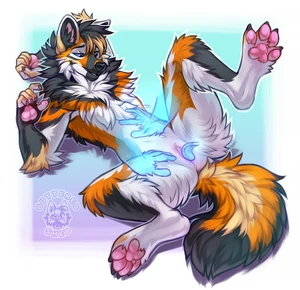 1_andromorph 2023 andromorph anthro anus black_body black_fur black_hair black_nose black_tail blue_sclera butteredshep canid cunnilingus dipstick_ears dipstick_tail fingerless_(marking) fingerless_gloves_(marking) fur genitals gloves_(marking) hair mammal markings masculine multicolored_body multicolored_ears multicolored_fur multicolored_hair multicolored_tail oral orange_body orange_fur orange_tail pawpads pink_pawpads pussy sex socks_(marking) solo tail tail_markings tan_tail two_tone_ears two_tone_hair vaginal white_body white_ears white_fur yellow_ears yellow_hair