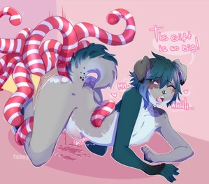 1_male 2018 abdominal_bulge all_fours anal anal_penetration anthro australian_shepherd black_ears black_nose blue_body blue_eyes blue_fur blue_hair blue_nose blue_tail blush canid canis curled_tail dipstick_ears domestic_dog feminine floppy_ears fur grey_body grey_ears grey_fur grey_nose grey_tail hair hi_res litchi666 male mammal monotone_hair multicolored_body multicolored_ears multicolored_fur multicolored_tail penetration rileymutt solo tail tentacle_in_ass tentacle_penetration two_tone_ears white_body white_fur white_tail